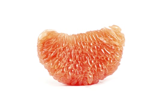 halves grapefruit isolated on a white background