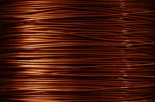 A roll of copper wire
