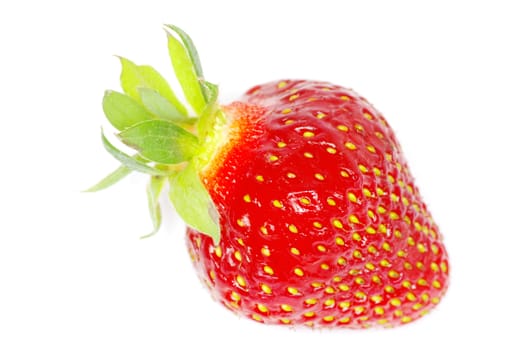 strawberries isolated on a white