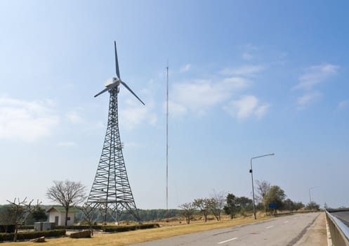 Wind energy turbine power station