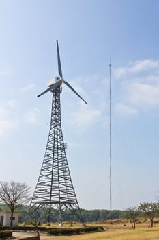 Wind energy turbine power station