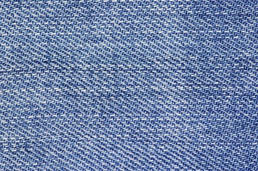 Textured striped blue jeans denim linen fabric background
