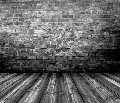 old grunge interior wooden floor