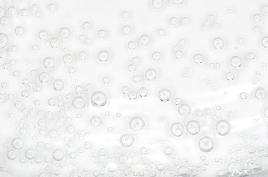 water and water bubbles in blue