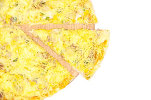 pizza isolated on white background