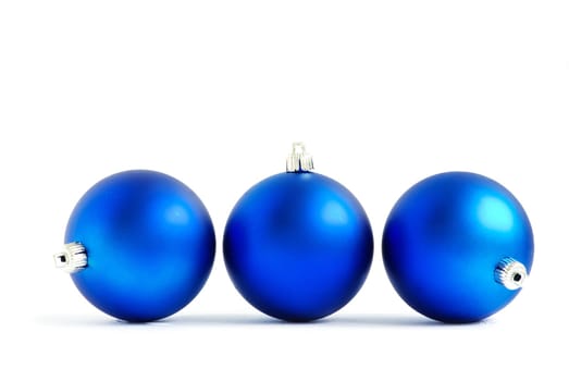 christmas balls  isolated on a white