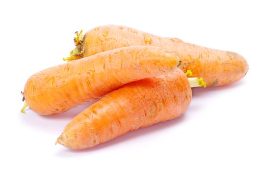 carrots isolated on a white
