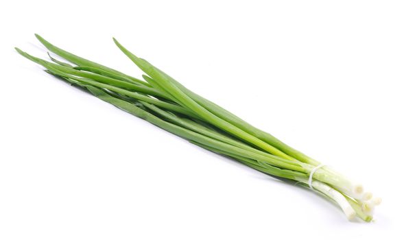 onions on a white background