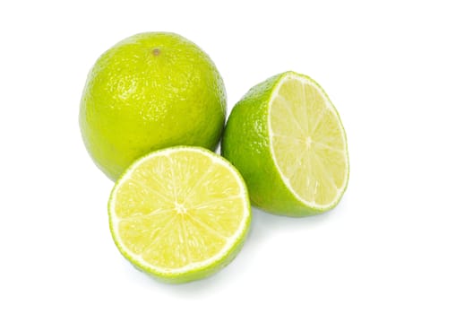lime isolated on white background
