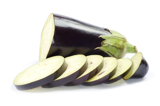 aubergine isolated on white background