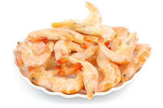 shrimp isolated on a white background