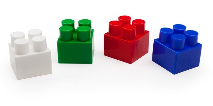 Learning leisure game building block cube toy row