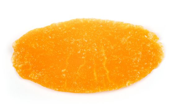 Dried mango on white background