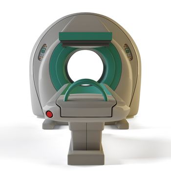 A 3D illustration of a MRI(Magnetic Resonance Imaging) scanner, isolated on white background.







MRI, front view, isolated on white background