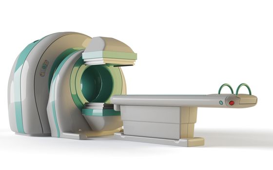 MRI, tomograph isolated on white background