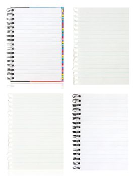 A page ripped off from the notebook