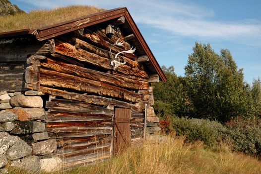 Old Norwegian cabin. Hardangervidda, Norway. 2006