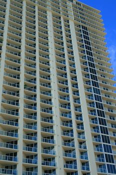 Close up of a modern building.
