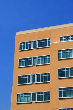 Close up of a modern building.
