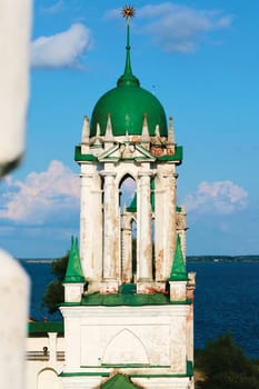 One of the towers of Wall Saviour Yakovlev Monastery in Rostov Veliky