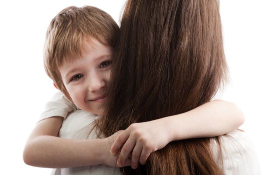 Mother and smiling little child - family happiness