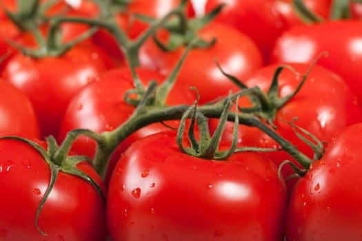 Healthy eating red ripe raw vegetable tomato food