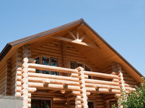 Log house structure wood building home exterior