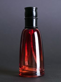 Glass perfume bottle with beauty liquid cosmetic