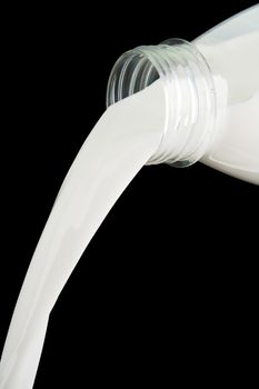 Healthy dairy drink product - bottle of white milk