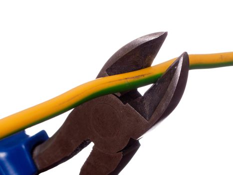 Hand work equipment tool - wire cutters or pliers