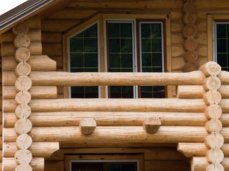 Log house structure wood building home exterior