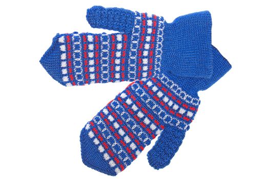 Cold winter season wool clothing human hand mitten