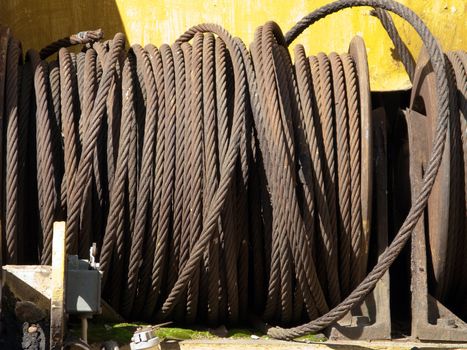 Steel rope or metal wire for construction industry