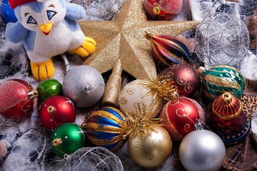 Christmas holiday decoration ornament background