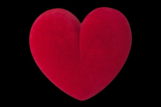 Valentine's day red love heart shape isolated