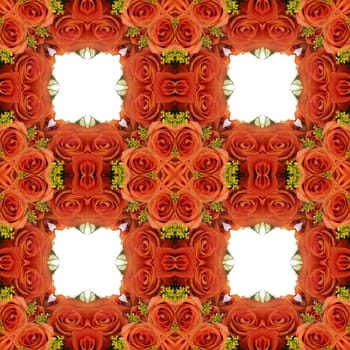 an abstract kaleidoscope background on white background