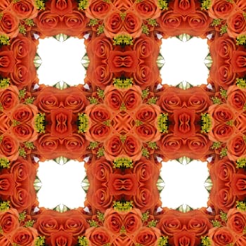 an abstract kaleidoscope background on white background