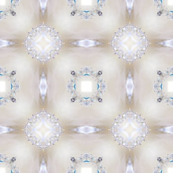 an abstract kaleidoscope background on white background
