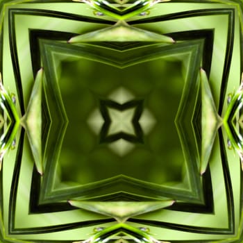 an abstract kaleidoscope background on white background