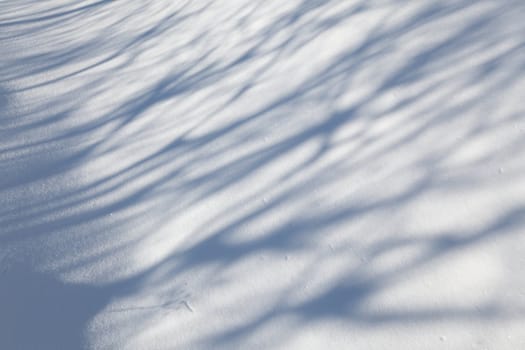 Image of snowbound field with shadows pattern