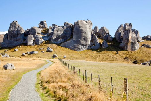 Stone Mountain Landscpe at Castle Hill New Zealand