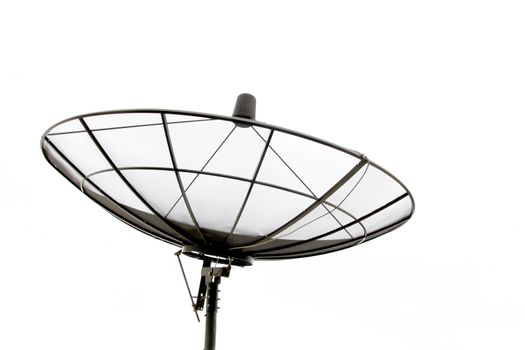 Satellite Dish isolated on White sky