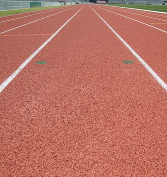 perspective of race track, vertical