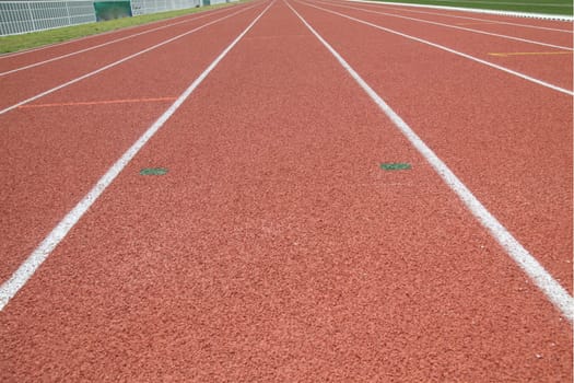 perspective of race track