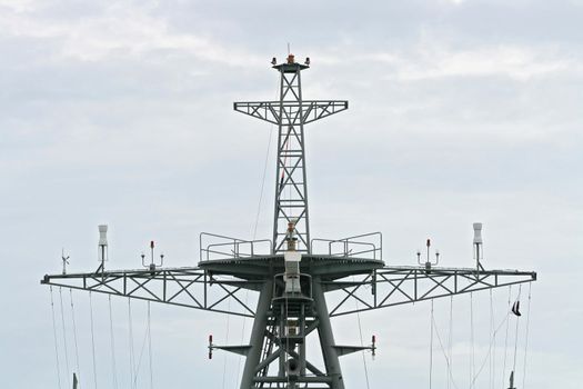 Closeup of Radar on Warship
