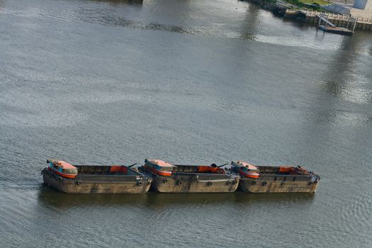 Tug boats of sand container