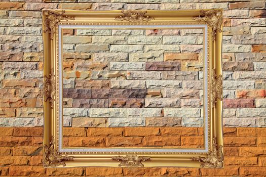 Pattern of colorful Modern Brick Wall texture