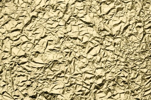 Pattern of Wrinkled Aluminium Foil Paper, closeup