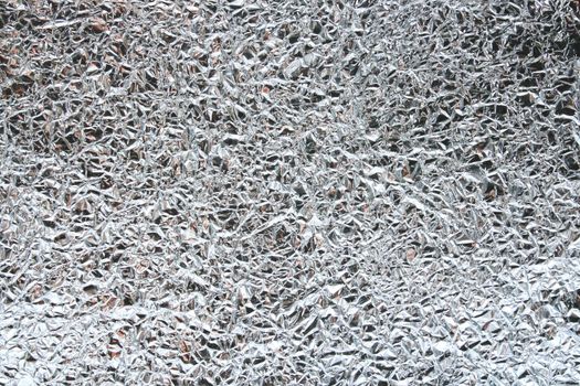 Pattern of Wrinkled Food Aluminum Foil Paper using as background