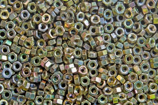 Pattern of bolts and nuts